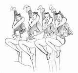 Rockettes sketch template