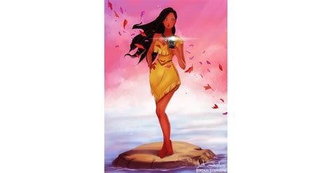 Pocahontas Disney Selfies Art Popsugar Love And Sex Photo 2