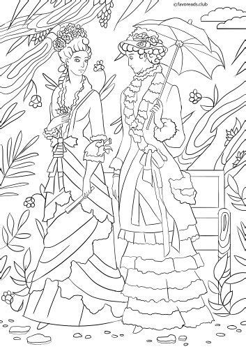 victorian era printable adult coloring pages  favoreads