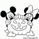 Halloween Coloring Mickey Pages Printable Print Color Book sketch template