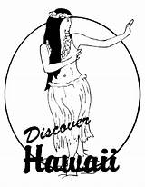 Hawaiian Hula Cliparts Coloringhome Worksheets Ausmalbilder Honolulu Clipartmag sketch template