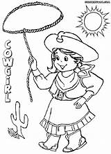 Cowgirl Coloring Pages Colorings Print Coloringway sketch template