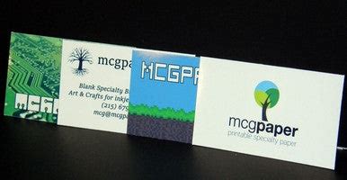 printable business cards stock inkjet  laser printers mcgpaper