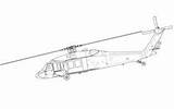 Helicopter Chinook Hawk sketch template