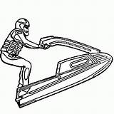 Ski Jet Coloring Pages Doo Sea Sport Waverunner Tags Colouring Tag Printable Color Drawing Getcolorings Seadoo Sports Monogram Line sketch template