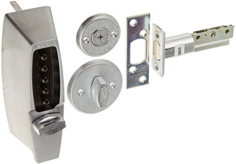 kaba simplex  metal mechanical pushbutton auxiliary lock  thum