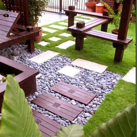 contoh taman depan rumah minimalis lahan sempit desain halaman