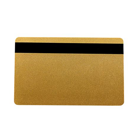 blank magnetic stripe metallic gold plastic cards  business card