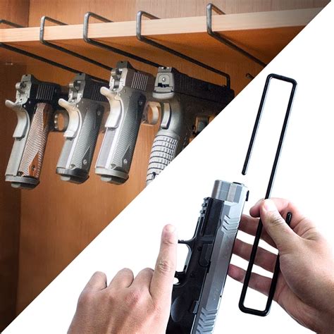 Gero Gun 5 Hanger Safe Storage Pistol Rack Holder Holster Organizer