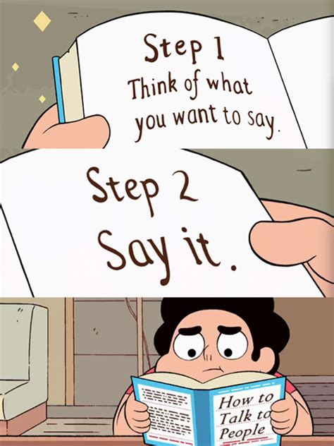 how to talk to people steven universe know your meme