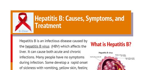 Hepatitis B Causes Symptoms And Treatment Infogram
