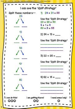 mathematics split strategy year  learning interactive split