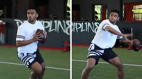 tua tagovailoa pro day workout video  solid  hip injury