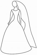 Coloring Dress Wedding Pages Dresses Gown Printable Beautiful Color Kids Popular Library Clipart Dibujos Asia F520 sketch template