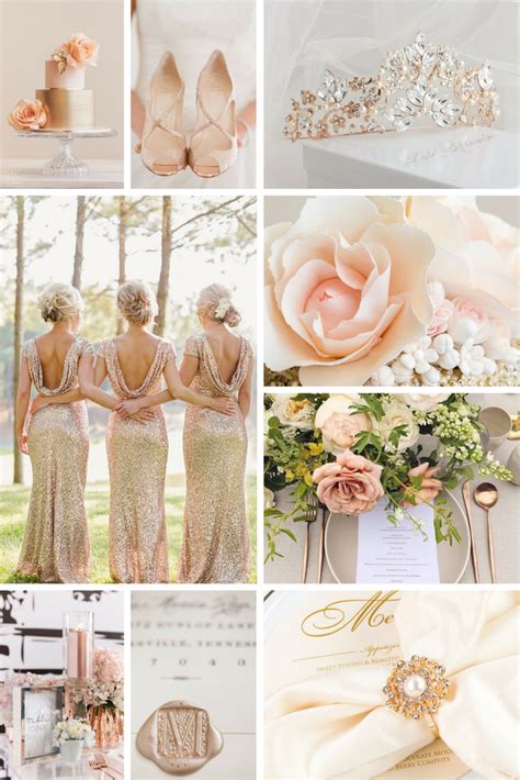 rose gold wedding inspiration