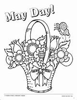 Coloring May Pages Colouring Printables Printable Color Kids Baskets Scholastic Sheets Days Plaid Spring Basket Activities Print Word Flowers Happy sketch template