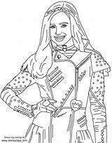 Descendants Coloring Pages Printable Evie Disney Mal Disneyclips Colouring Printables Print Amp Ca Designg Info Girls sketch template