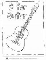 Guitar Coloring Music Kids Pages Sheets Worksheet Activities Acoustic Guitars Printable Outline Drawing Printables Colouring Kindergarten Preschool Clipart Shape Respect sketch template