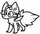 Lineart Firefox Bases Adoptables sketch template