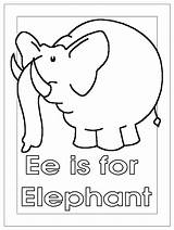 Elephant Coloring Ee Letter Pages Elmer Sheet Activity Template Popular Library Clipart Letters Coloringhome sketch template