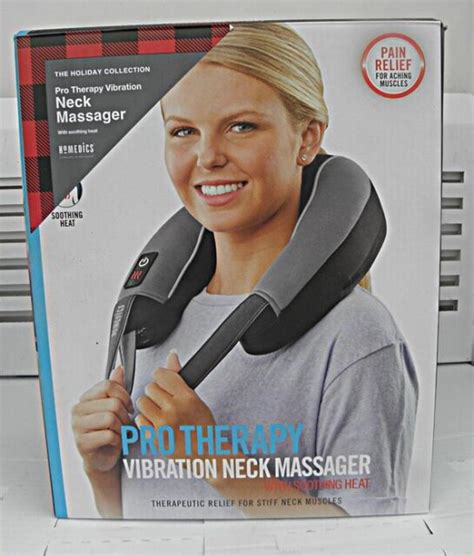 homedics pro therapy vibrating neck massager new with heat ebay