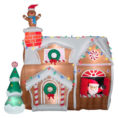 airblown inflatables animated gingerbread house inflatable walmartcom