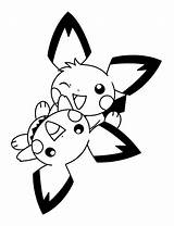 Pikachu Coloring4free sketch template