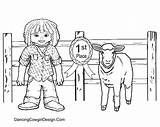 Coloring Livestock Lamb sketch template