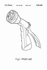 Patents Spray Gun Water Drawing sketch template