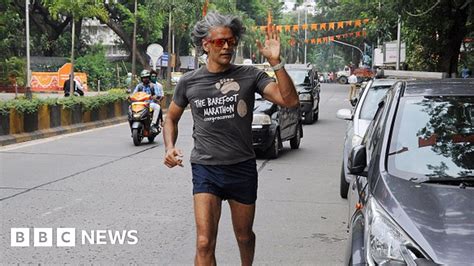 Milind Soman Actor And Model Charged Over Nude Photo Bbc News