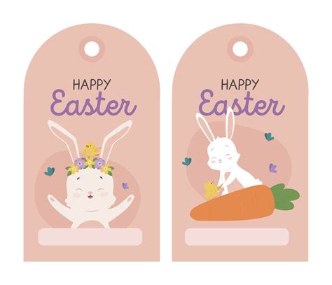 happy easter tag  printable     printablee