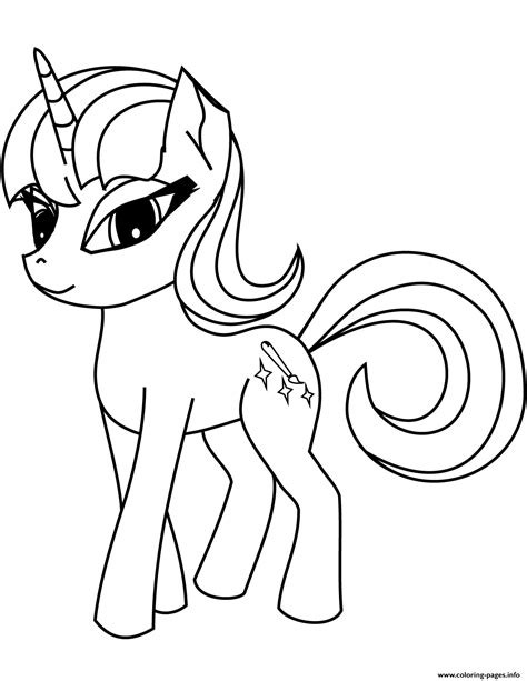 cute pony unicorn  coloring page printable