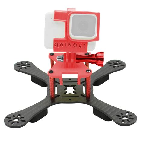 qwinout  carbon fiber fpv racing drone frame kit   print tpu camera mount angle