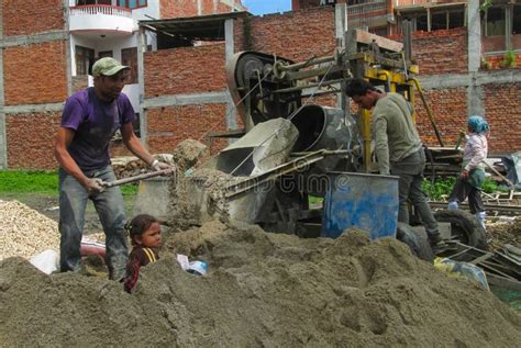 men hard working   construction  nepal editorial image image  nepalese shot