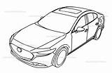 Mazda3 sketch template