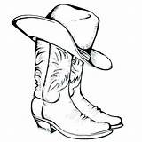 Coloring Cowboy Pages Printable Hat Western Boots Cowgirl Cowboys Drawing Cattle Boot Dallas Osu Clipart Logo Silhouette Color Kids Rain sketch template