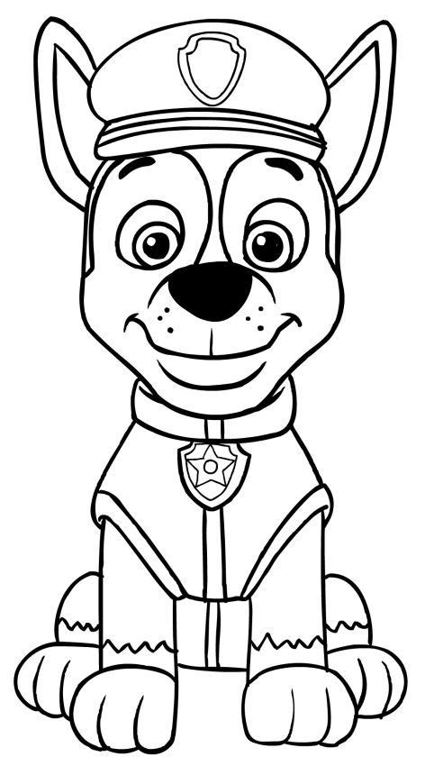 paw patrol chase coloring pages paw patrol coloring paw patrol