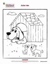 Clifford Pbskids Doghouse sketch template