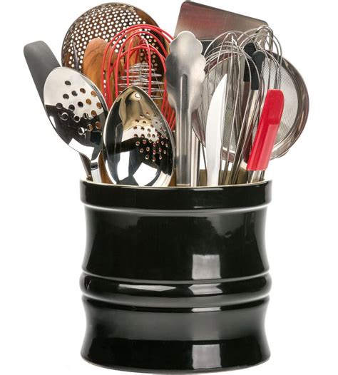 add  large utensil crock   kitchen  store cooking utensils
