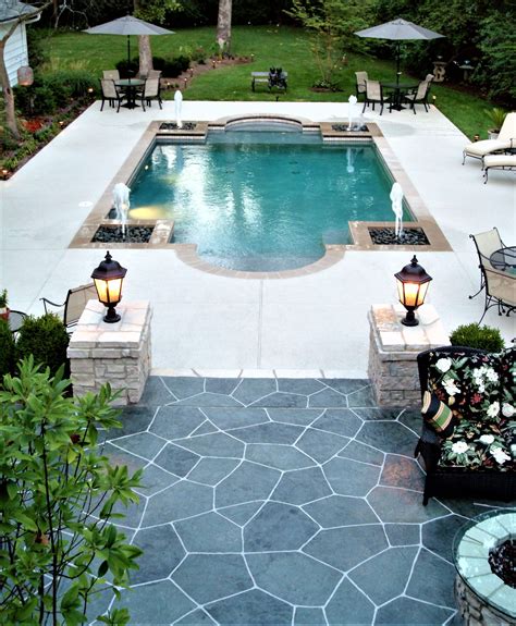 pool deck ideas st louis mo decorative concrete resurfacing