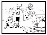 Farm Coloring Pages Farming Printable Custom Scene Drawing Colouring Preschool Kids Scenes Animal Print Name Book Color Tractor Crops Easy sketch template