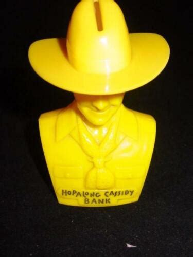 vtg hopalong cassidy bank 1950 s sold in stores no ads on back