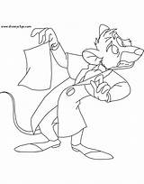 Basil Coloring Mouse Detective Pages Great Disneyclips Disney Funstuff sketch template