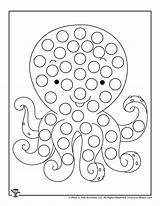 Octopus Dauber Ocean sketch template
