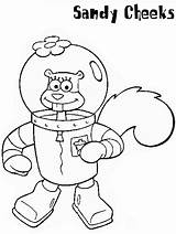 Spongebob Coloring Pages Sandy Cartoons Sb Colouring Easily Print Library Popular sketch template