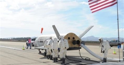 air forces   orbital shuttle lands  secret  year mission