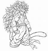 Goku Saiyan Super Coloring Pages Drawing Dragon Ball Drawings Getcolorings Gotenks Getdrawings Print Paintingvalley Color sketch template