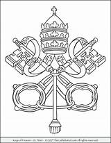Vatican Thecatholickid Keyhole sketch template