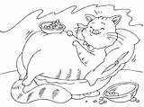 Fat Coloring Cat Pages sketch template