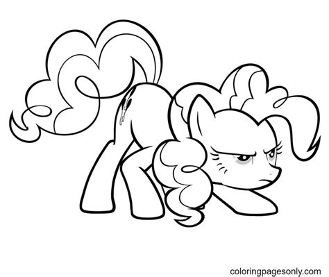 pony pinkie pie coloring page  printable coloring pages
